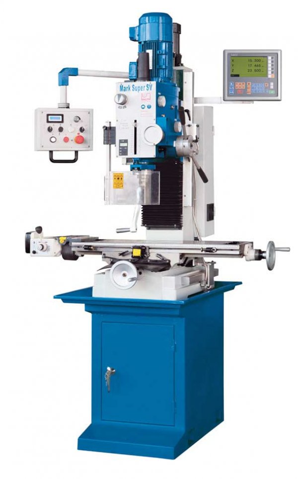 Mark Super SV - A versatile mill/drill, featuring variable speed, digital depth indicator and tapping unit