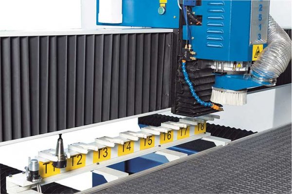 Linear 8-station tool changer