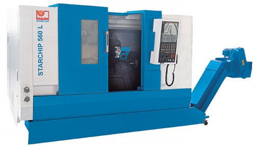 Starchip 560 L - Lathe for series production with heavy-duty design and extensive equipment package, plus state-of-the-art Siemens control