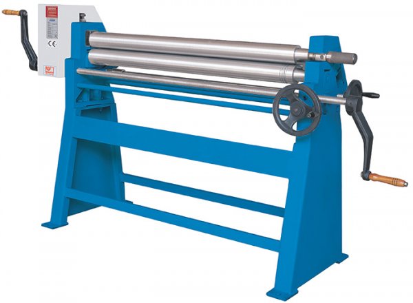 KR T 20/1,5 - Manual driven rollers with asymmetrical mounted rolls for up to 0.12" thin sheets